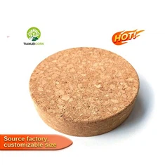 Pot en verre transparent avec couvercle en liège